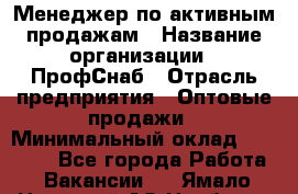 Менеджер по активным продажам › Название организации ­ ПрофСнаб › Отрасль предприятия ­ Оптовые продажи › Минимальный оклад ­ 30 000 - Все города Работа » Вакансии   . Ямало-Ненецкий АО,Ноябрьск г.